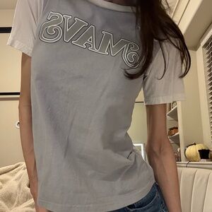 Nike Gray and White Short Sleeve Tee